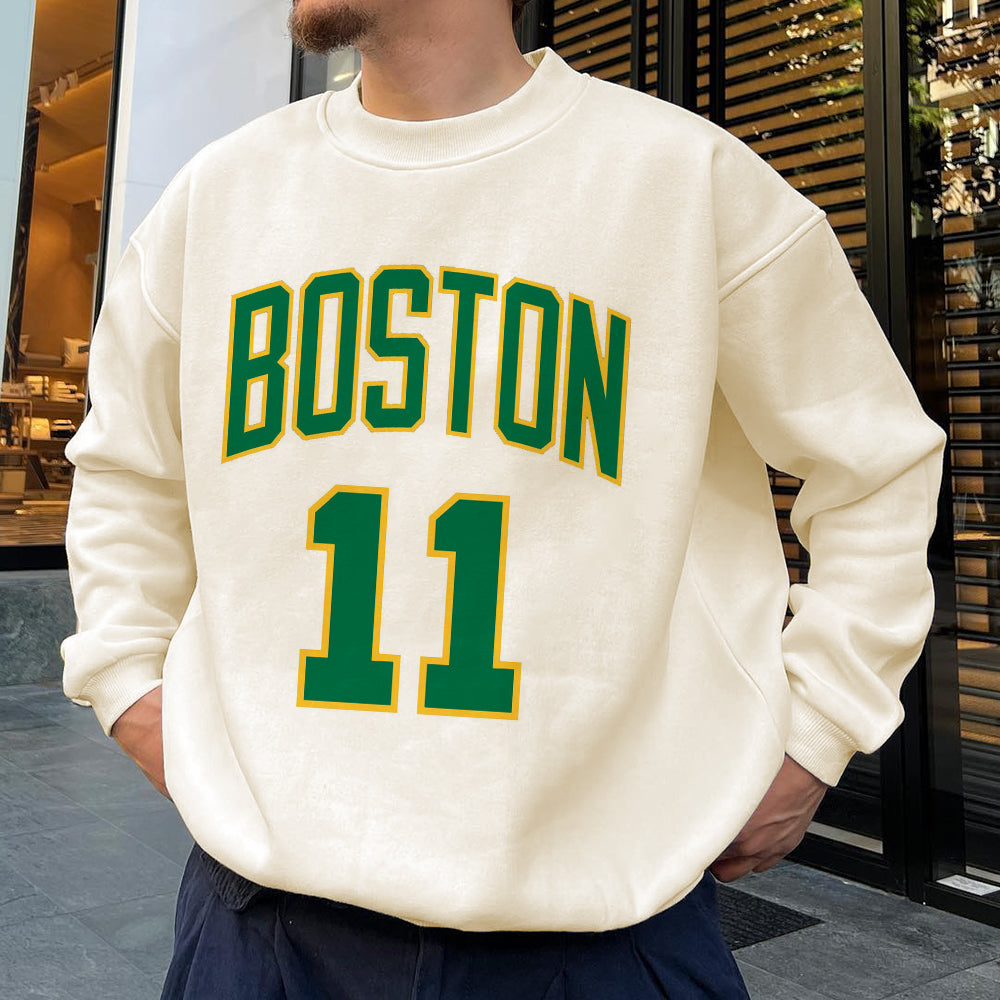 Boston Men's Casual Round Neck Sweatshirts