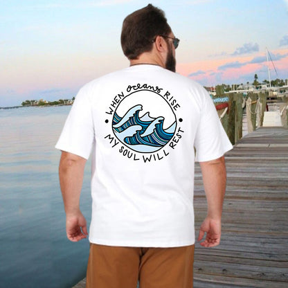 The Great Ocean Waves Men's Cotton T-Shirt