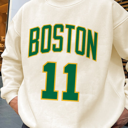 Boston Men's Casual Round Neck Sweatshirts