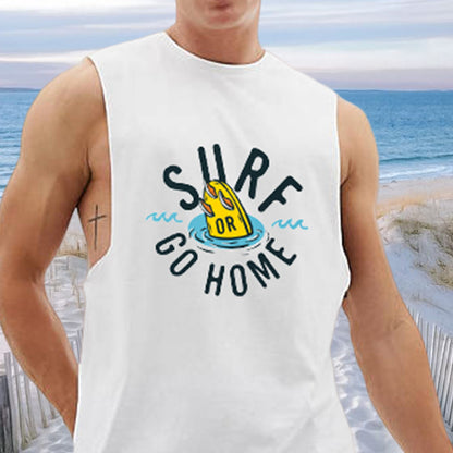 Men's Surf Lover Print Tank Top