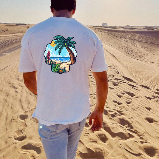 Tropical Beachside Seascape Men's T-Shirt