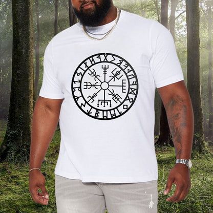 Viking Runes Men's Retro Graphic T-shirt