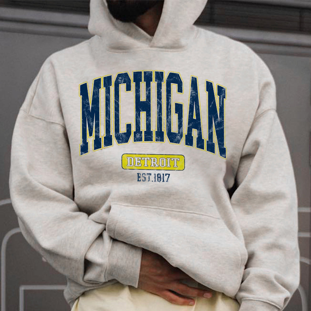 Michigan Detroit City Men's Hoodies