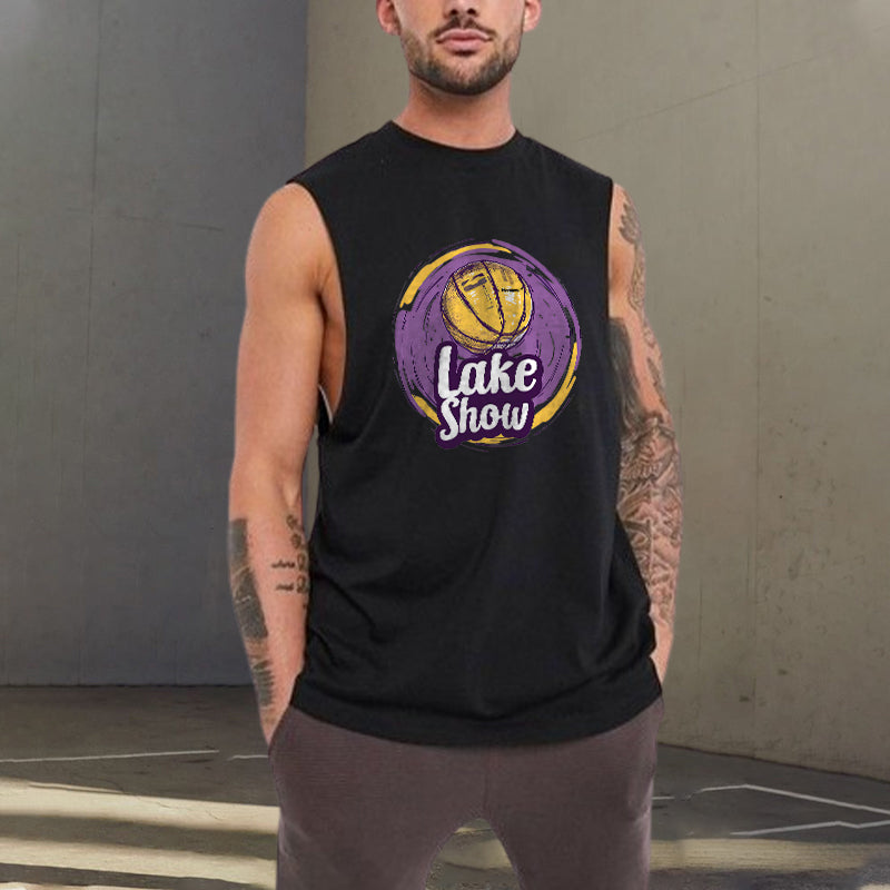 Lake Show Basketball Print Men's Tank Top-B