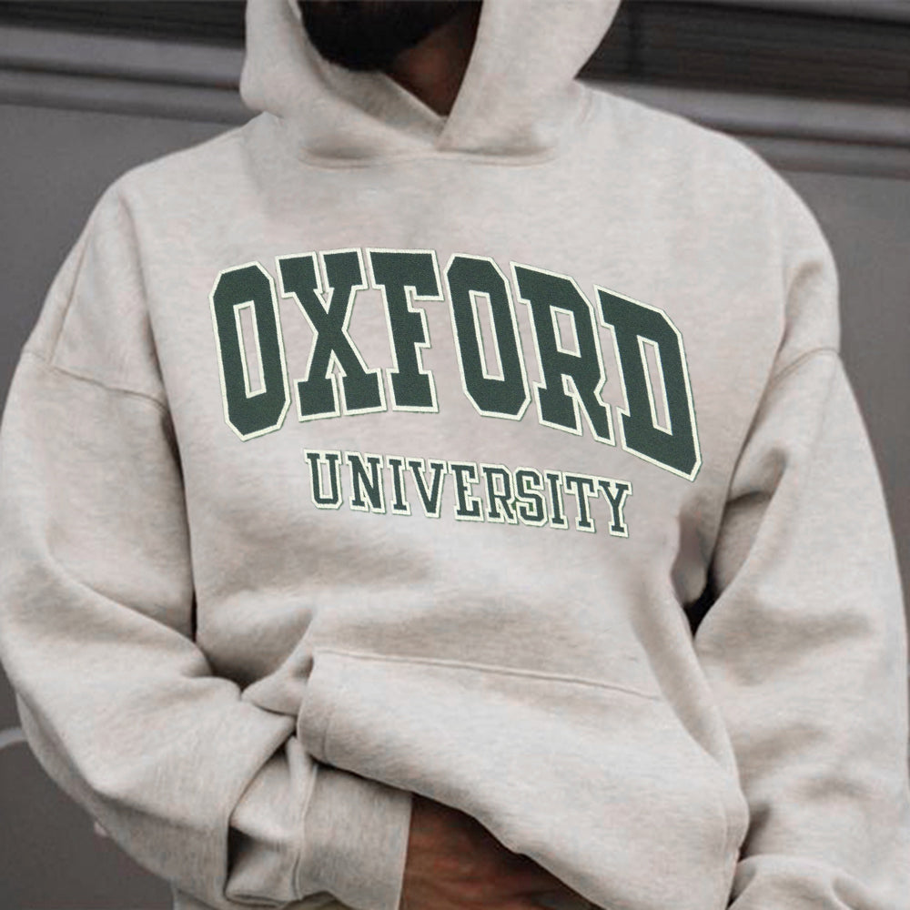 Oxford University Men's Streetwear Casual Hoodies