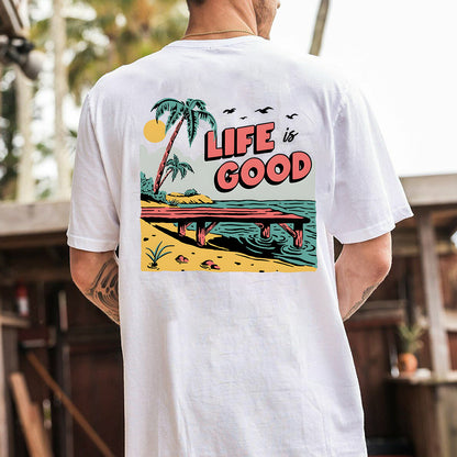 Life is Good Men's Cotton T-shirt 230g