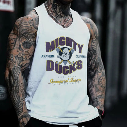 Mighty Ducks Men's Sleeveless Tank Tops-A