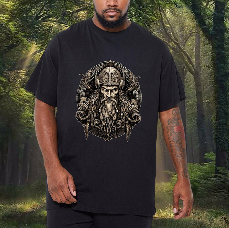 Ancient Viking Warrior Norse Mythos Men's T-shirt Big & Tall