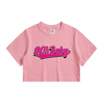 90'S  Baby Cute Crop Tee