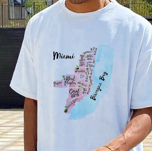 Miami's Charming Locales Discover Miami Districts Tee