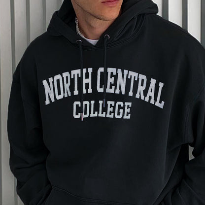 North Central College Men's Fleeced Hoodies