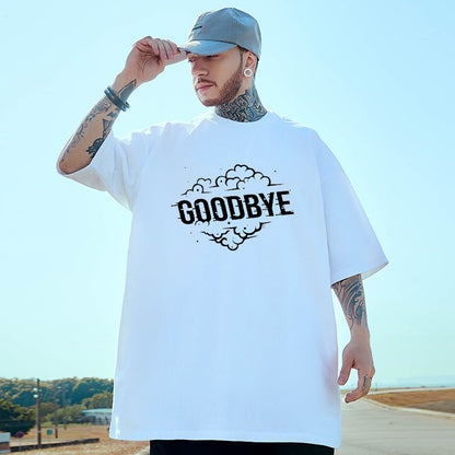 GOODBYE Print Men's Cotton T-shirt