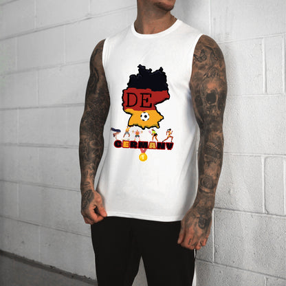 Germany Sports Lovers Print Men's Tank Top