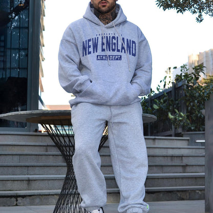 New England Men's Casual Streestwear Hoodies