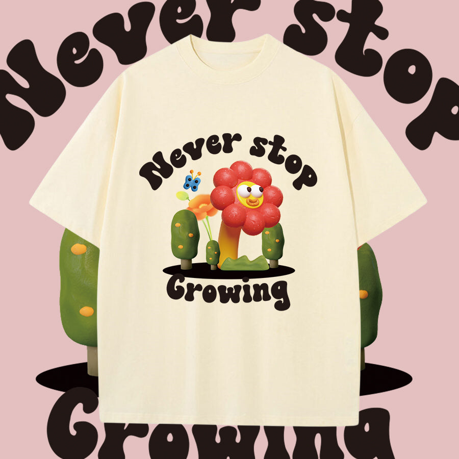 Cactus and Sunflowers Print Women's Cotton Tee