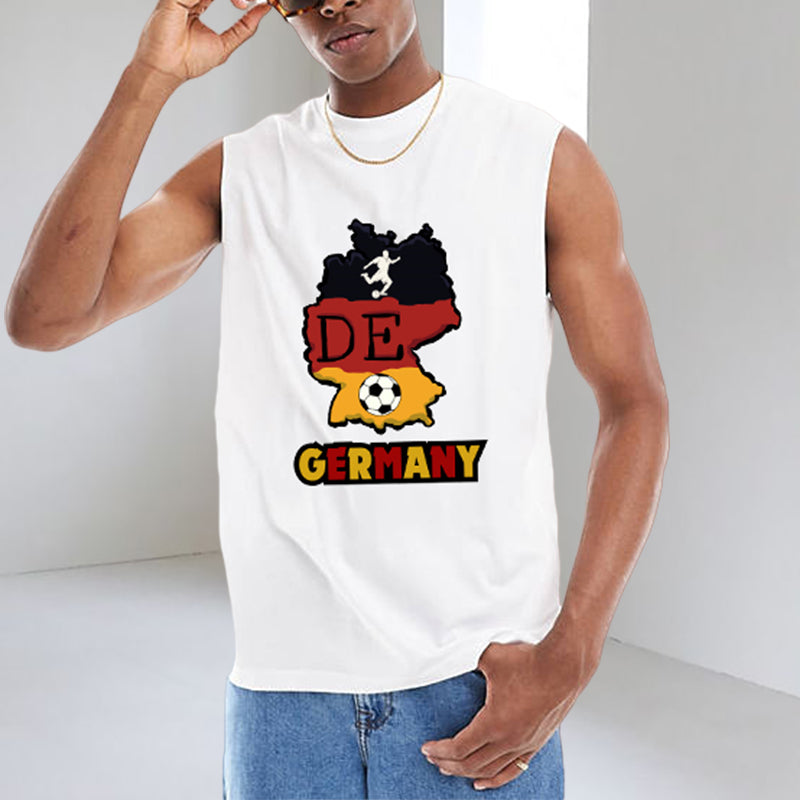 Germany Soccer Lover Men's Cotton Tank Top