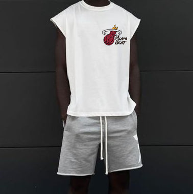 Miami Heat Basketball Men's Tank Top-B