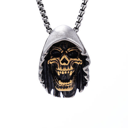 Men's Viking Skeleton Reaper pendant