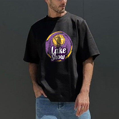 Lake Show Basketball Print  Men's T-Shirts