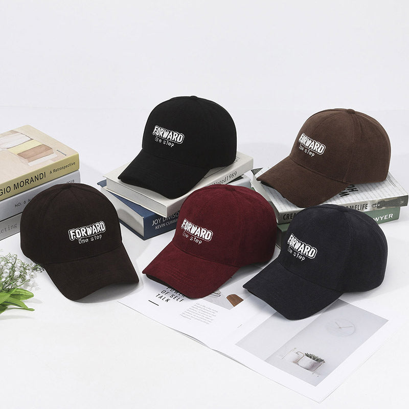 FORWARD Embroidered Corduroy Cap Hat