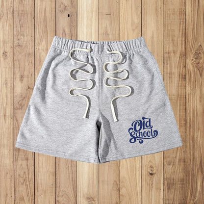 Men's Old School Letter Print Shorts