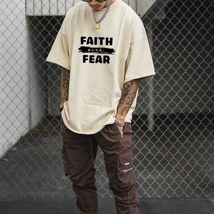 Faith Over Fear Men's Cotton T-shirt 230g