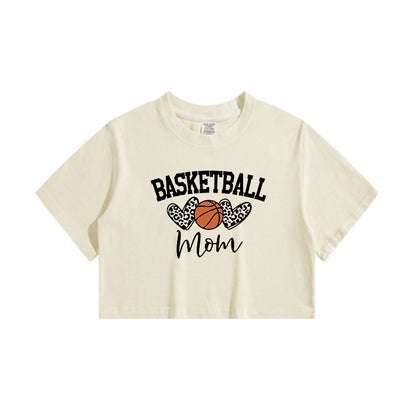 Basketball Mom Lady's Crop Tee