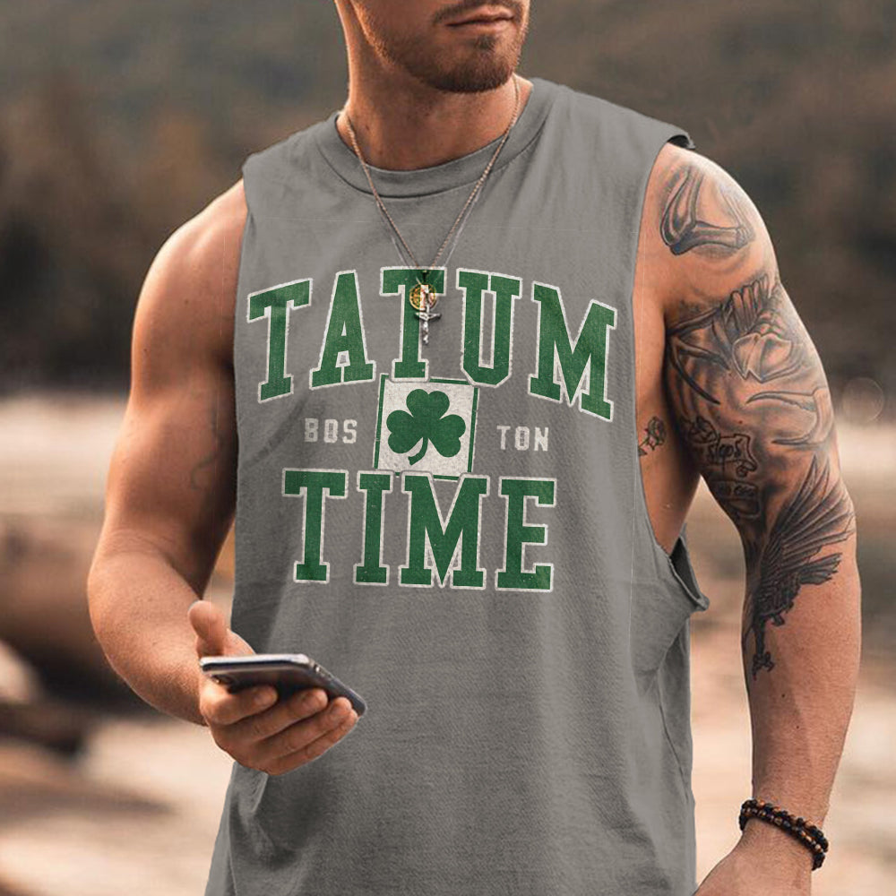 Tatum Time Boston Men's Casual Tank Tops-B