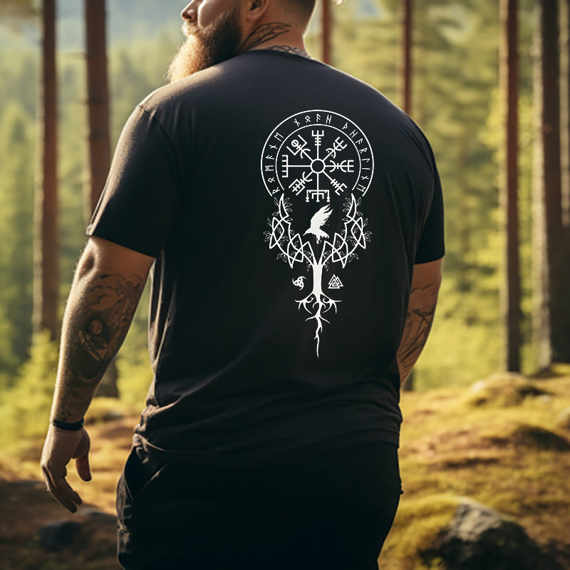 Norse Mythology Viking Runes Graphic T-shirt Big & Tall