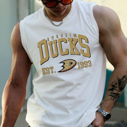 Anaheim Ducks Men's Fitness Casual Tank Tops-C