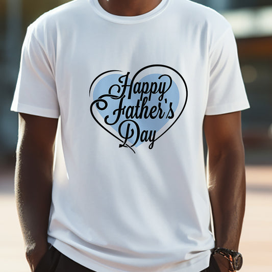 Happy Father's Day Men's Letter Print T-shirt