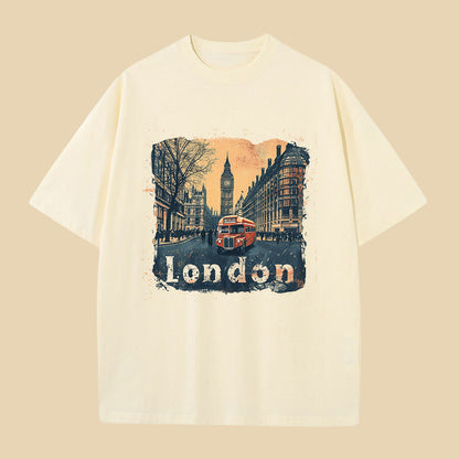 London City Print Women's Vintage T-shirt