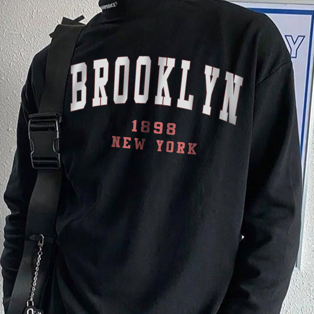 Brooklyn 1898 New York Men's Long Sleeve T-Shirt-B