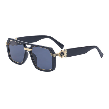 Retro Square Frame Steampunk Men's Sunglasses