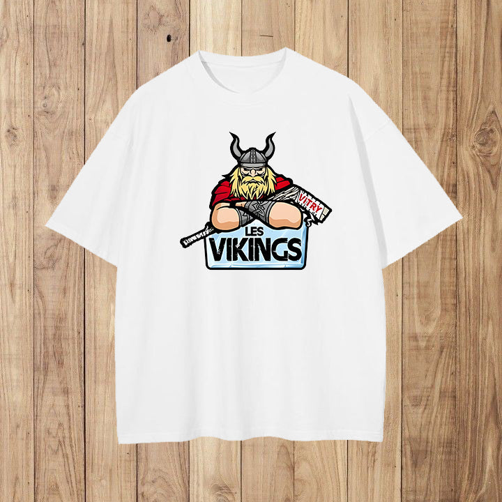 Legendary Viking Cartoon Men's Graphic Tee Big & Tall