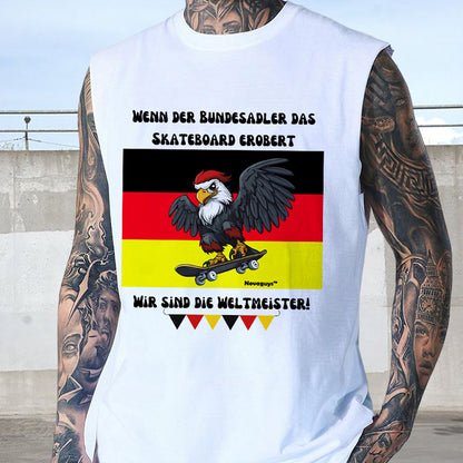 Bundesadler with Skateboard Men's Cotton Tank