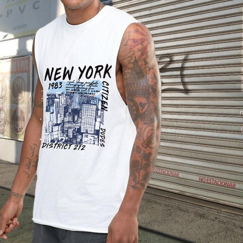 Men's New York City Print Tank Top