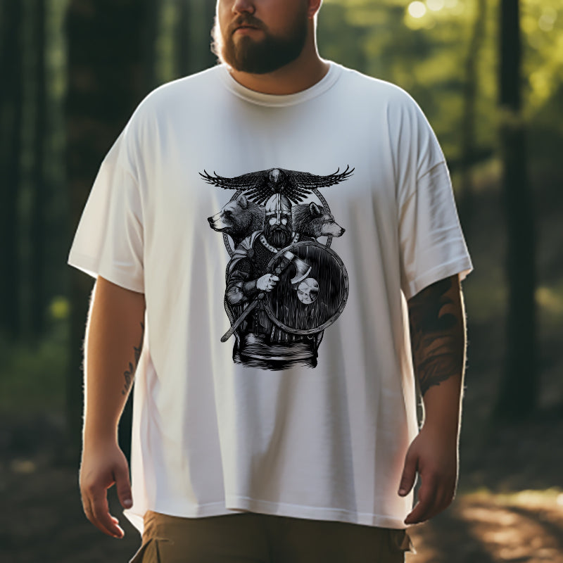 Viking Soul of the Forest Beast and Raven Warrior Tee