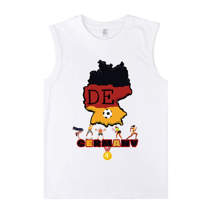 Germany Sports Lovers Print Men's Tank Top