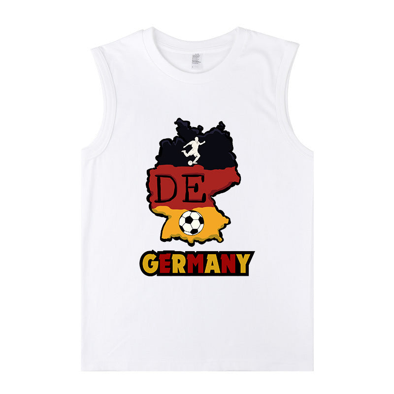 Germany Soccer Lover Men's Cotton Tank Top