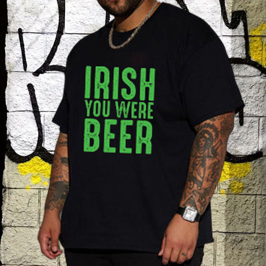 Beer Lover's Irish Wordplay Playful Pint T-Shirt Big & Tall