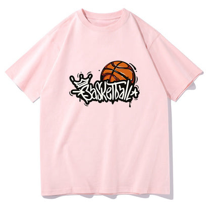 Women's Basketball Print Short Sleeve Tee