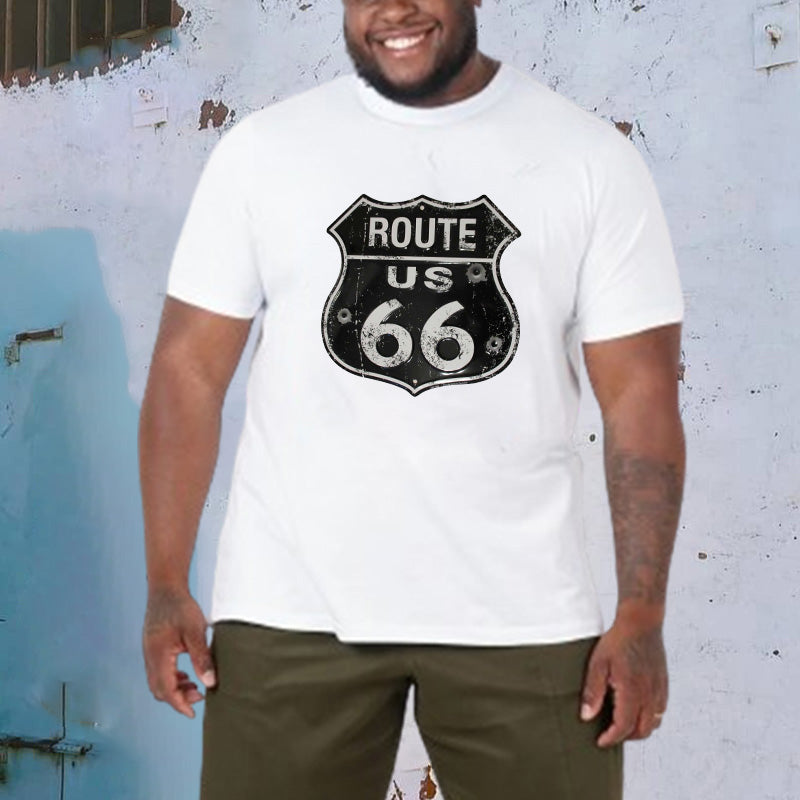 US Route 66 Historical Sign Men's T-Shirts