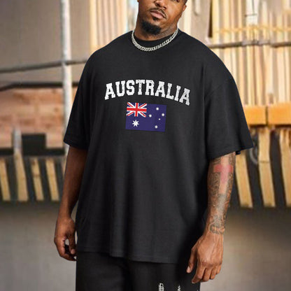 Australia Men's Streetwear Short Sleeve T-Shirts