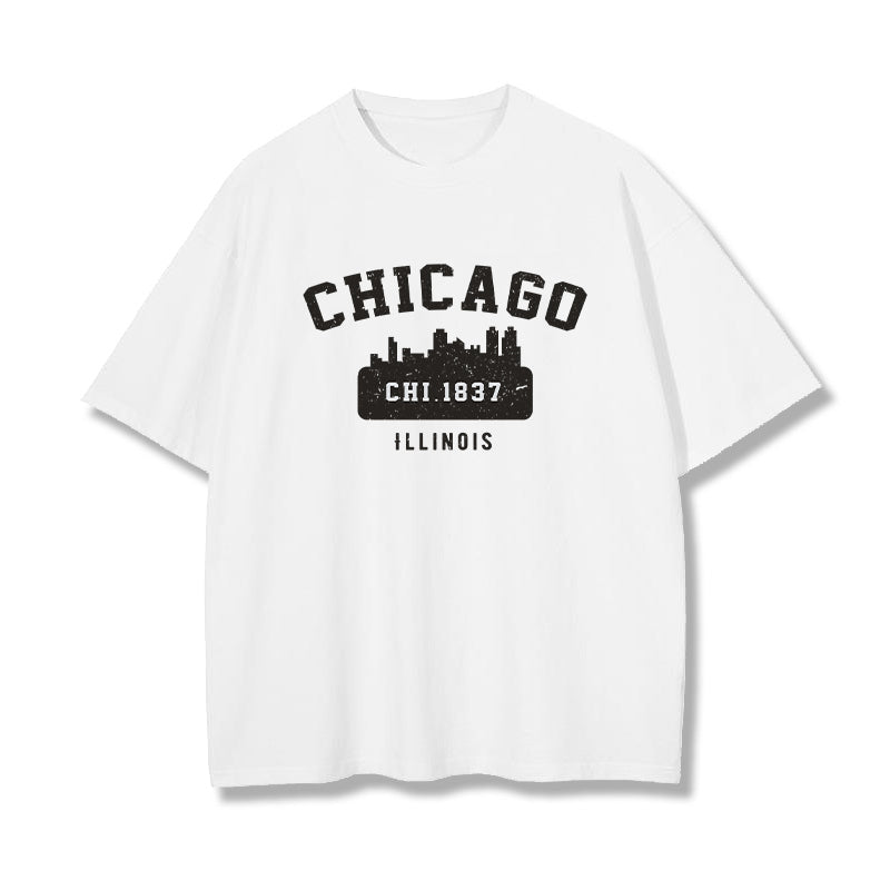 Chicago 1837 Men's White T-shirt