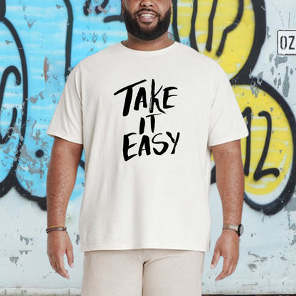 Take It Easy Men's Casual T-shirt 230g Big & Tall