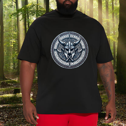 Viking Armor and Axe Print Men's Short Sleeve T-Shirt