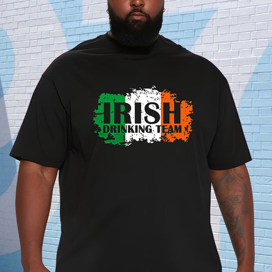 Ireland's Finest Drinkers Irish Drinking Team Flag Tee Big & Tall