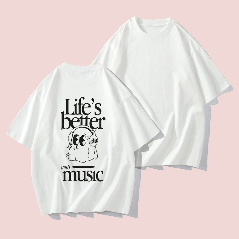 Life's Better With Music Women's Short Sleeve Tee