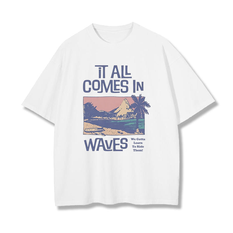 Life's Waves Philosophy Men's Surf Tee